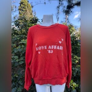 LNA Red California Sweatshirt
